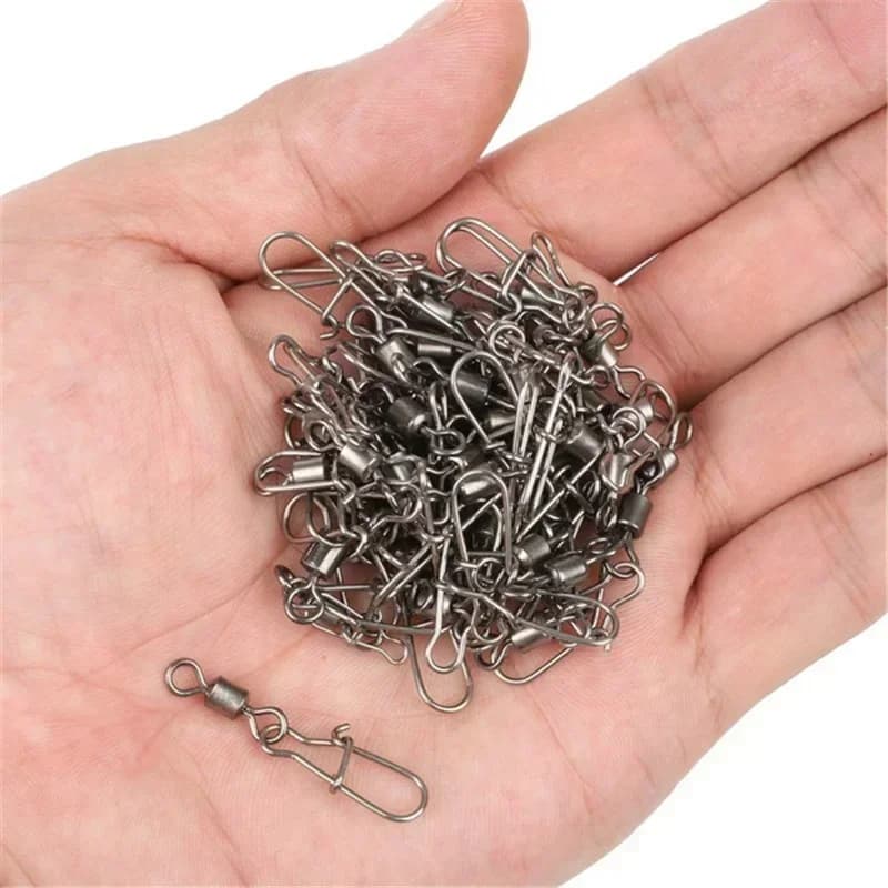 Kit de connecteurs de pêche Delysia King, 50 100 ou 200 pièces pour montages et leurres