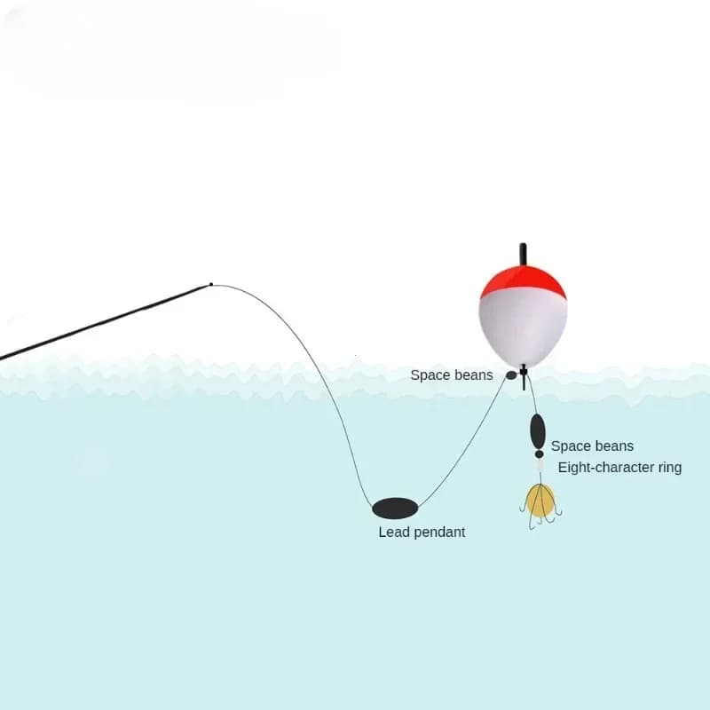 Set flotteurs EVA améliorés 5 pièces 1g à 5g - flotteurs mer et rivière haute visibilité pêche