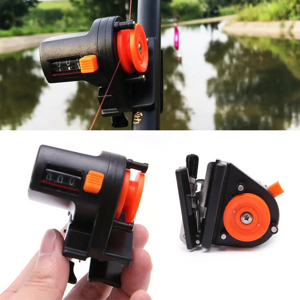 Compteur de ligne pêche 0-999m - Mesureur profondeur équipement pêcheur précis