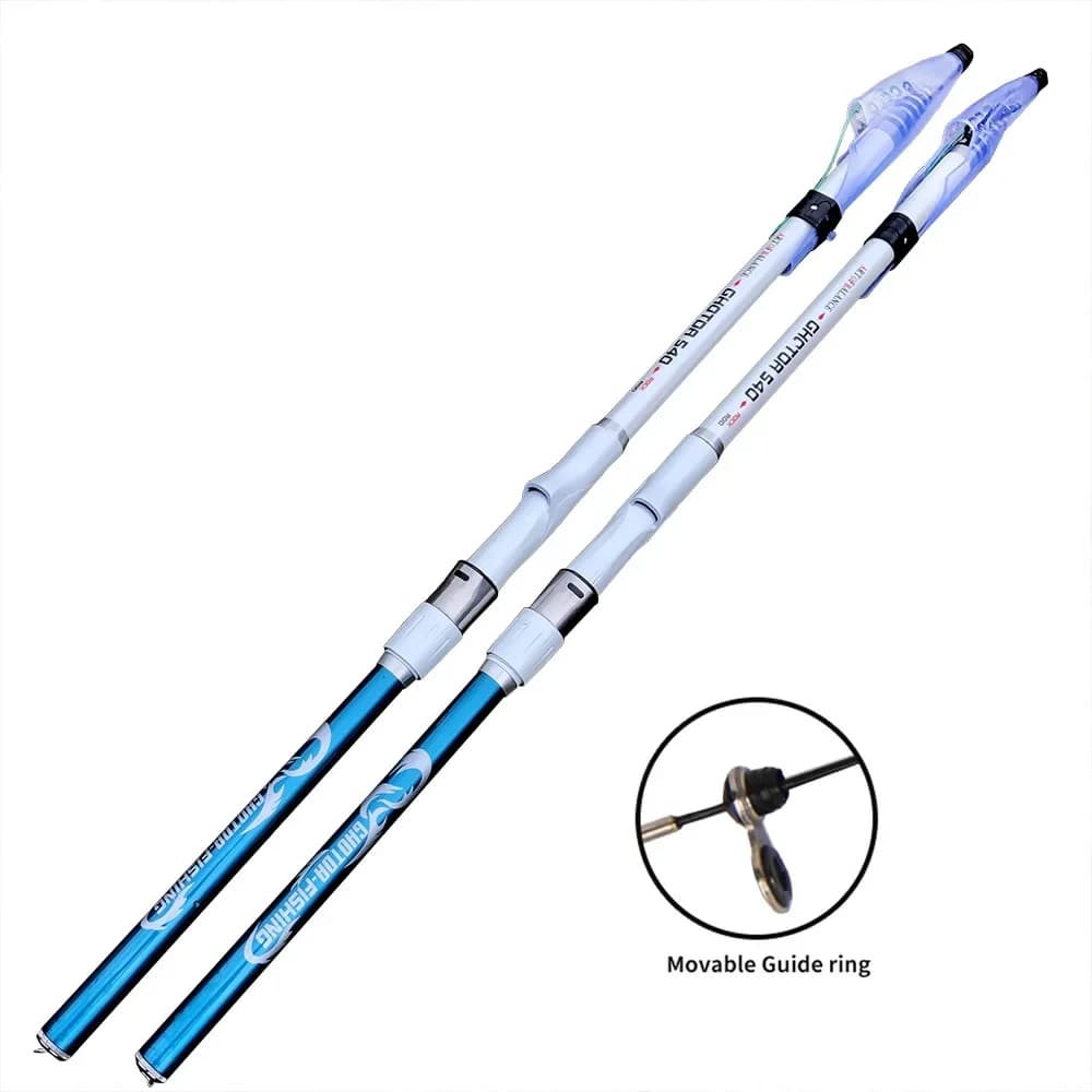 Canne télescopique carbone portable 3.6-6.3m puissance M - Pêche mer bateau rock voyage robuste
