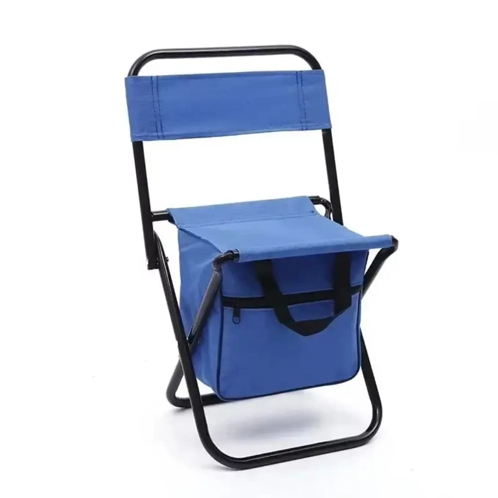 Chaise de pêche pliante résistante avec boîte de rangement - Porte-main style sac main capacité forte