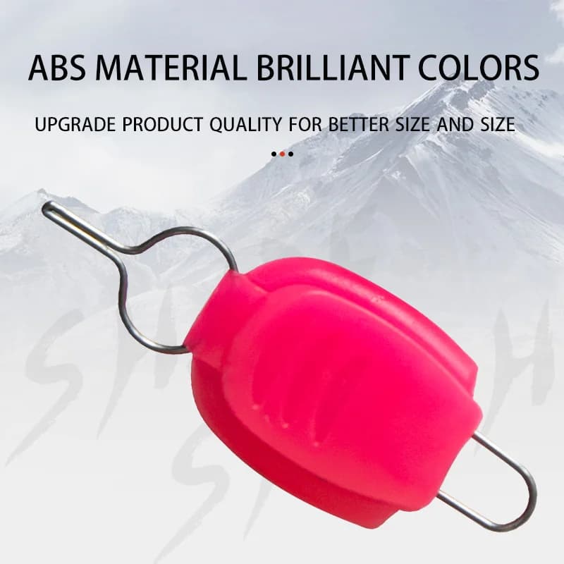 10 clips porte-ligne de pêche couleurs assorties pour rangement organisé du matériel