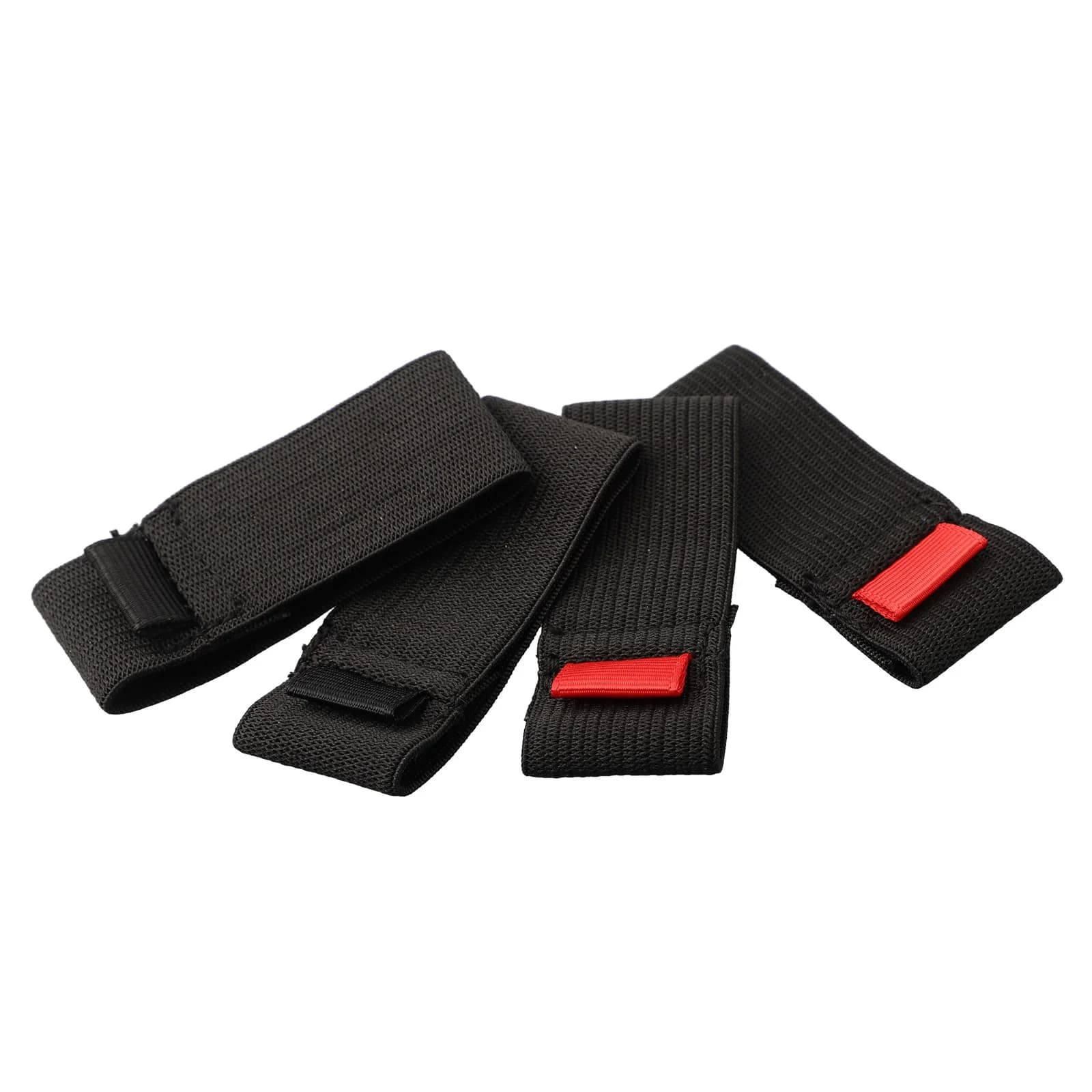 Lot 4 Ceintures Élastiques pour Bobine de Moulinet Pêche Noir Rouge Protections Accessoires S M L LL