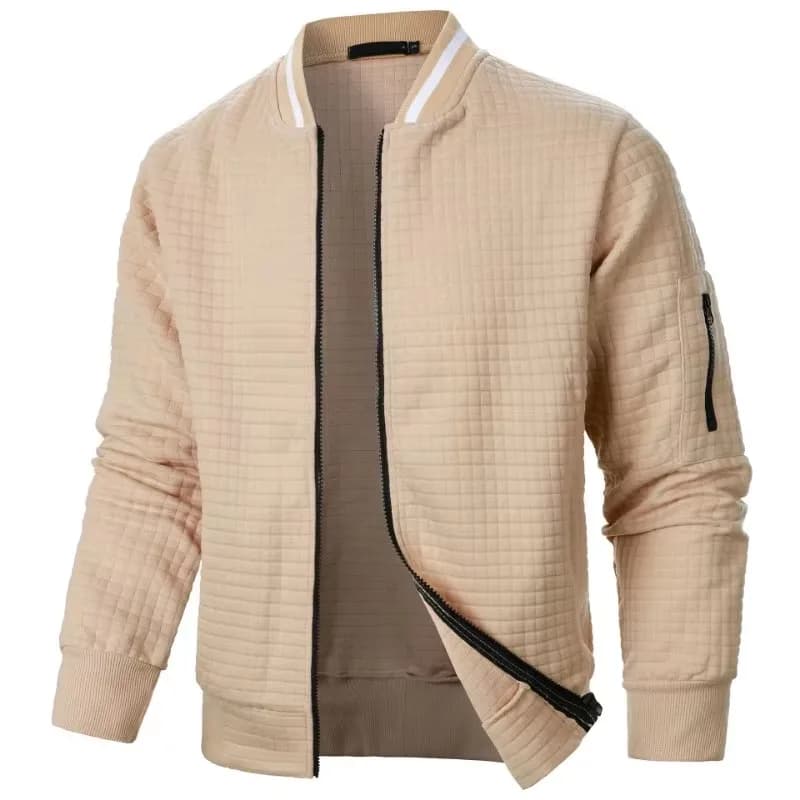 Veste baseball pêche homme automne - Sweatshirt chaud à col montant pour pêche outdoor