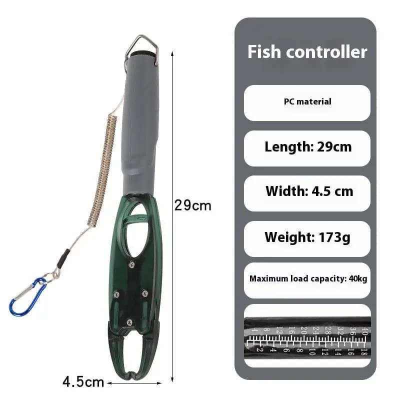 Accessoires pêche avec balance pince à lèvres poisson pince main grip crochet portable aluminium alliage
