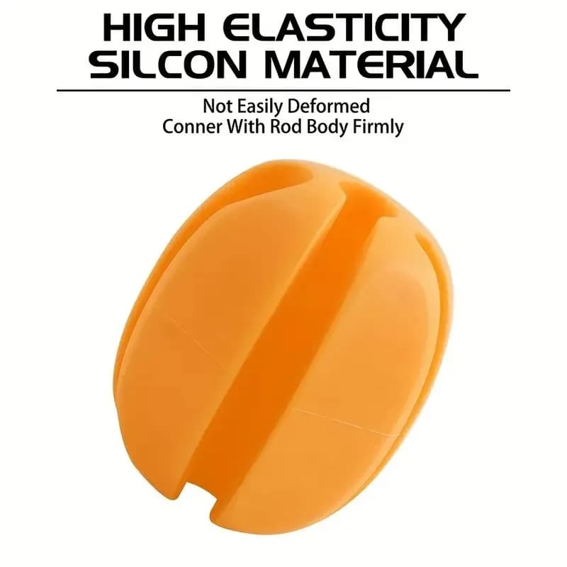 Sangles de fixation pour canne à pêche en silicone avec boule portable - Accessoires pêche mouche pour passionnés