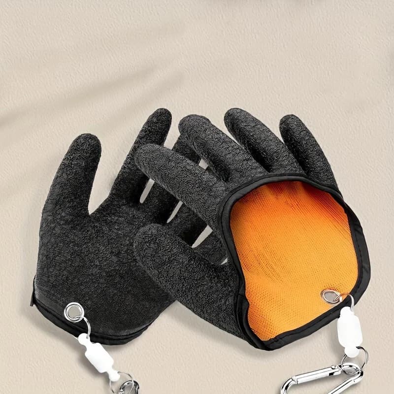 Gants de pêche magnétiques anti-dérapants étanches pour décrocher et attraper le poisson