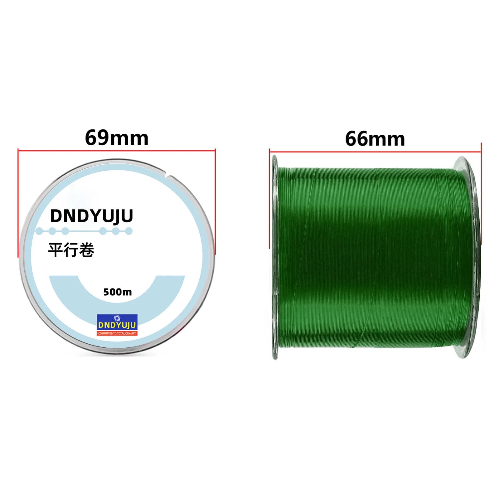 Ligne de pêche monofilament nylon 500m pour carpe, 0.1 à 0.47mm 2 à 35LB, matériau haute
