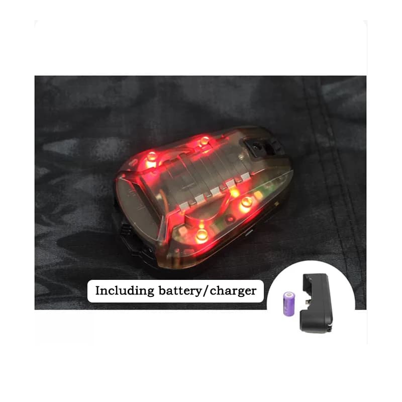 Lampe tactique casque LED infrarouge stroboscope pêche nocturne signalisation sécurité