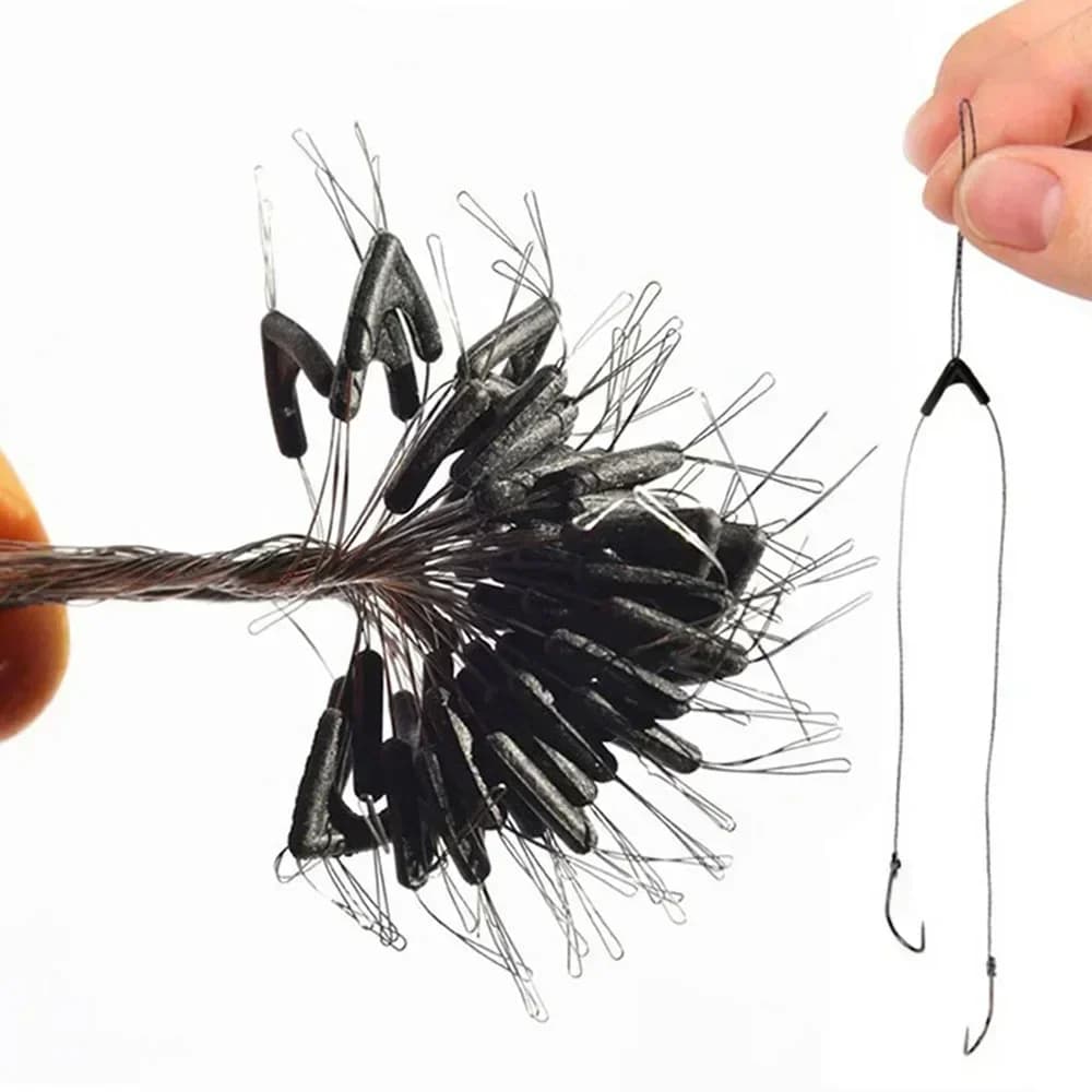 50 séparateurs ligne pêche anti-emmêlement - Connecteurs double hameçon accessoires extérieur