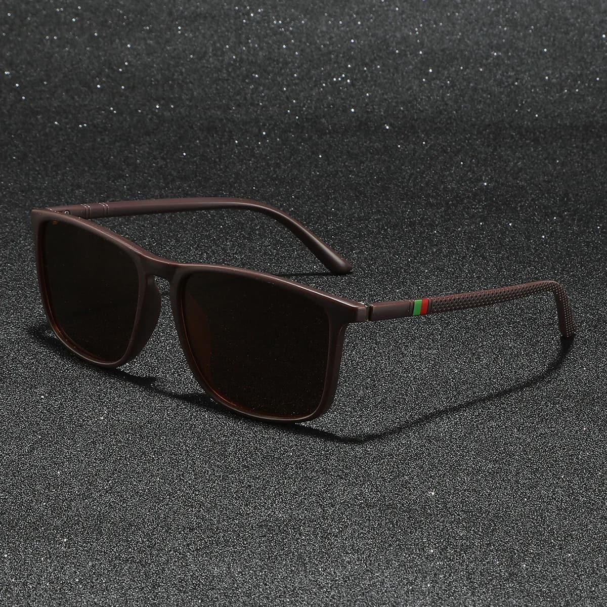 Lunettes carrées polarisées unisexes pêche conduite - Marque designer UV400 fashion homme femme