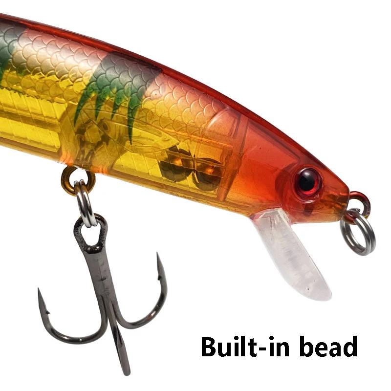 Kit leurres durs mini minnow flottants - Crankbaits wobblers pour pêche des carnassiers