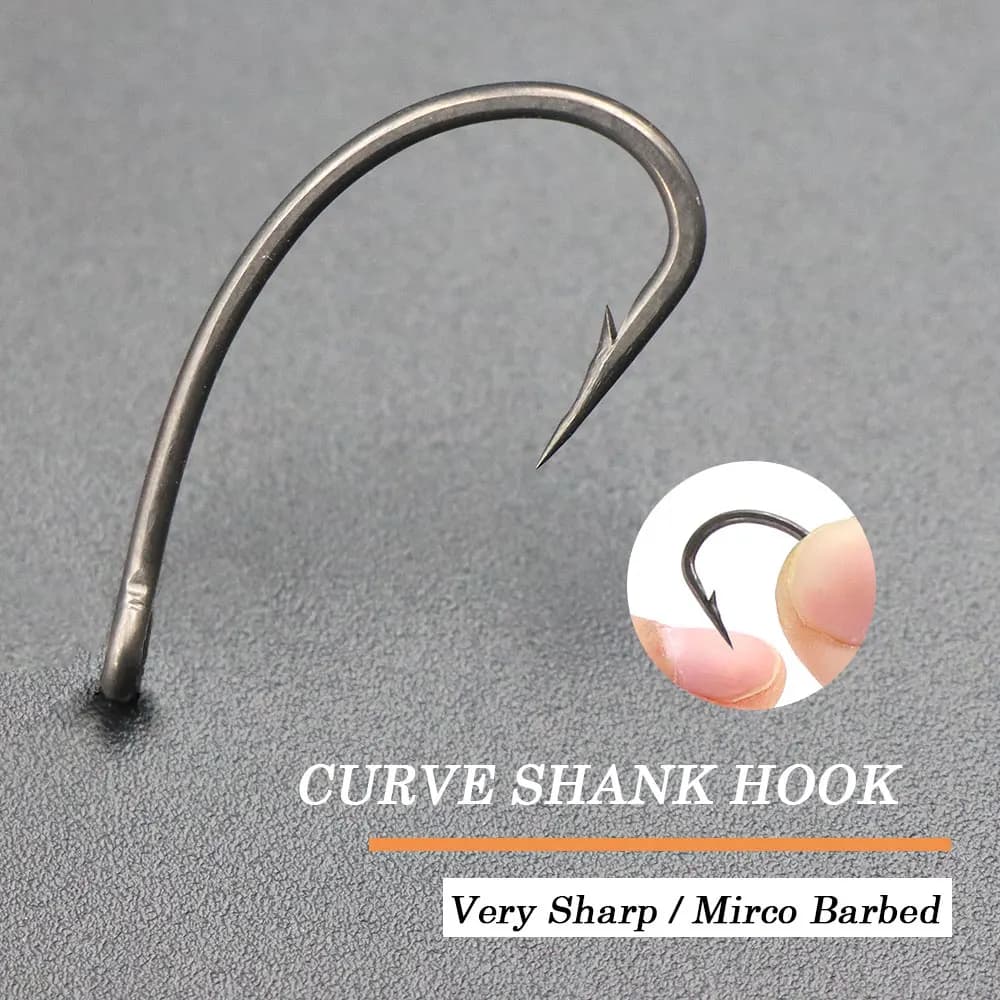 Hameçons carpe PTFE 20 pièces - Revêtement anti-corrosion pour method feeder et hair rigs