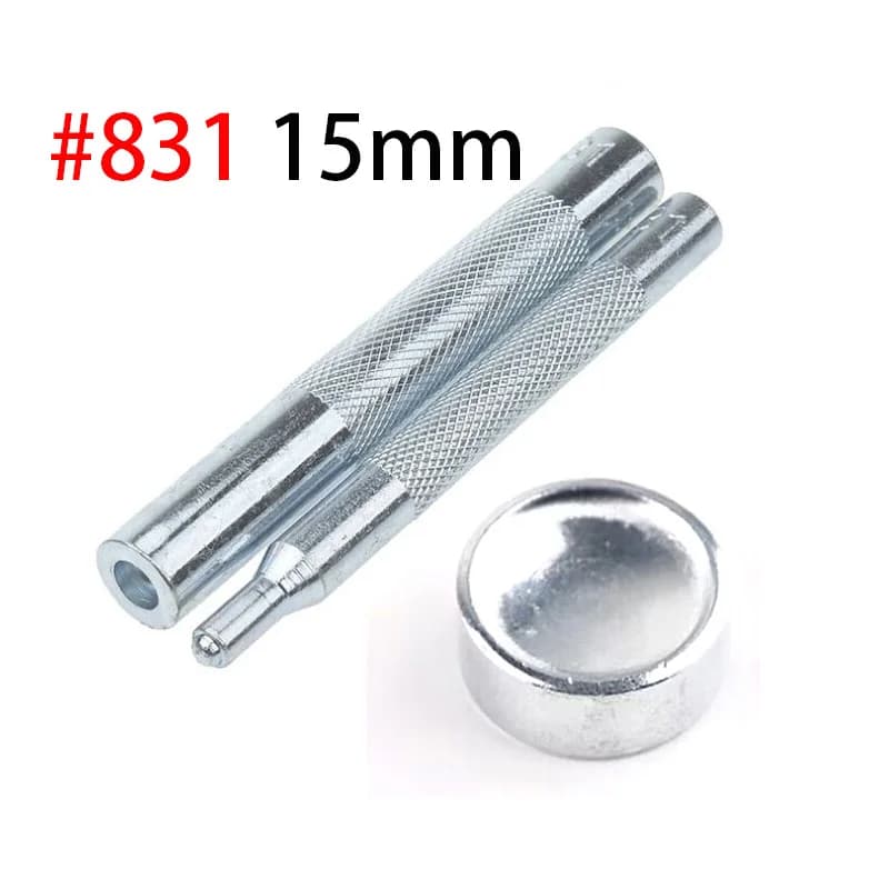 Kit 50 pressions métal 10mm 12mm 15mm outils installation couture DIY vêtements cuir snaps