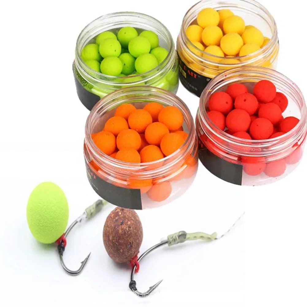 Billes flottantes EVA pour carpe - 8 à 17mm - Arômes boosteurs pour pop-up et cheveu