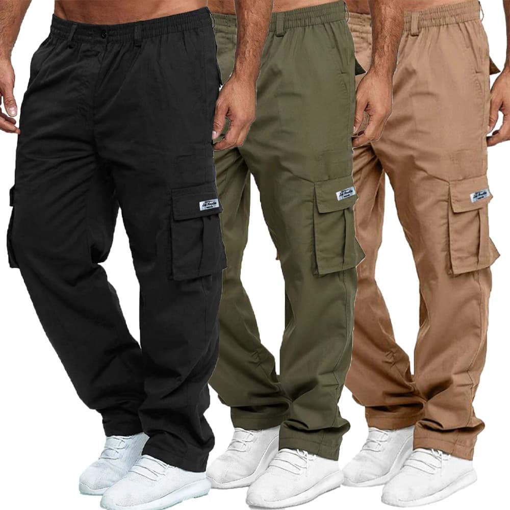 Pantalon cargo été homme pour pêche durable - Multi-poches et tissu résistant aux conditions extérieures