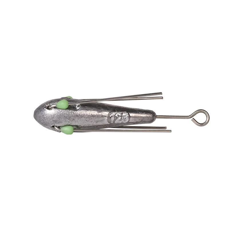 Plombs de pêche luminescents 50g-100g avec perles brillantes pour pêche profonde