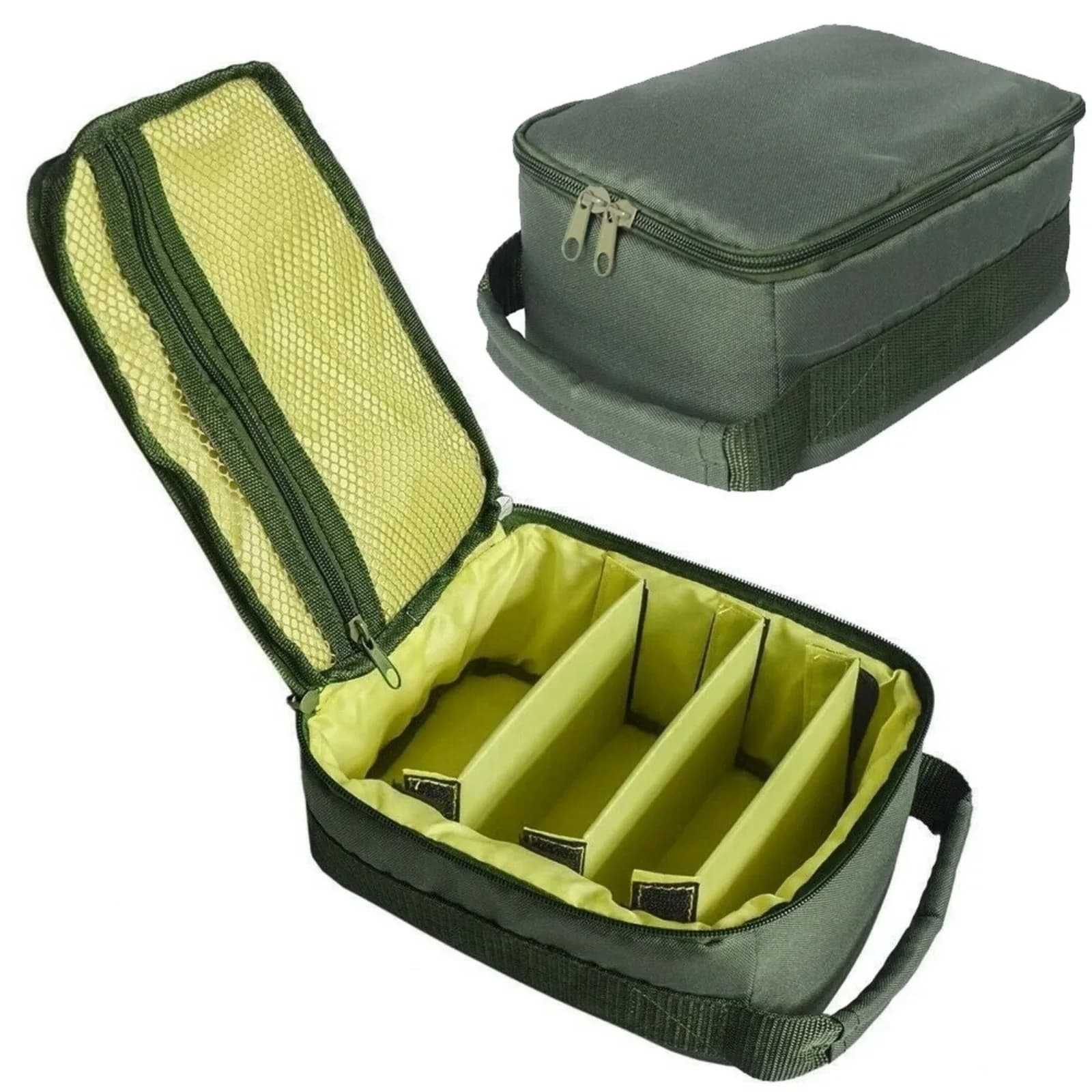 Sac de rangement portable pour moulinets de pêche - Organisateur étanche avec fermeture éclair