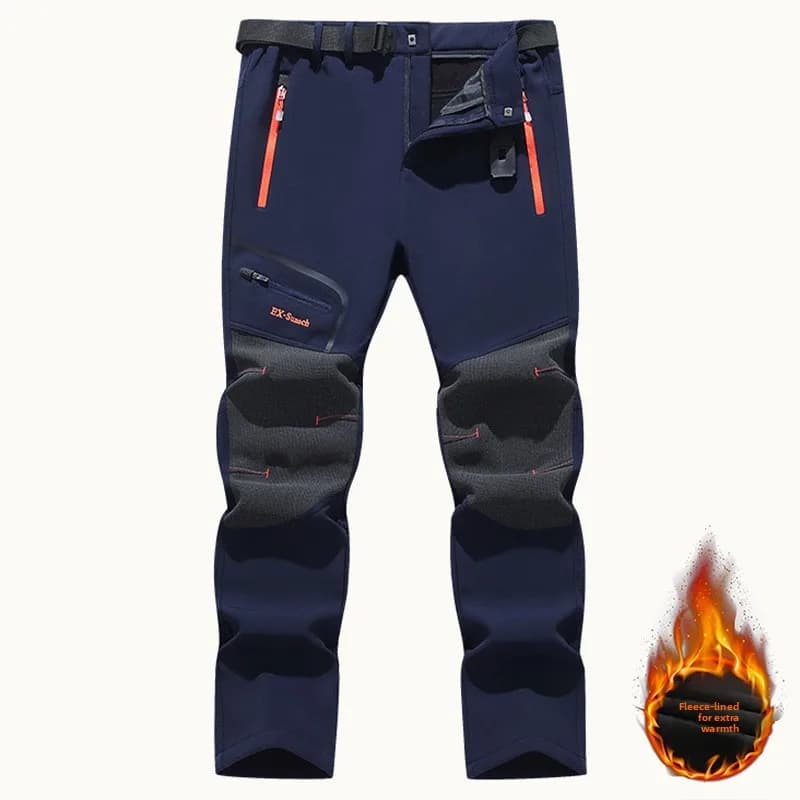 Pantalon de randonnée softshell pour homme - pantalon droit imperméable coupe-vent automne hiver