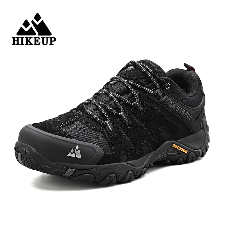 Chaussures randonnée homme cuir daim résistantes - Sneakers tactiques trekking chasse marche extérieure