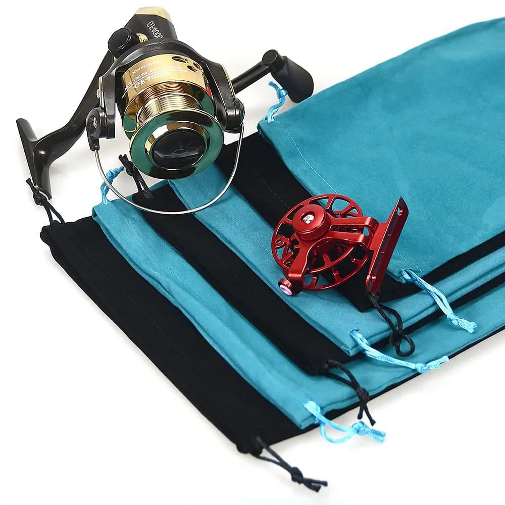Pochette de rangement pour moulinet de pêche portable avec cordon de serrage - Protection accessoires
