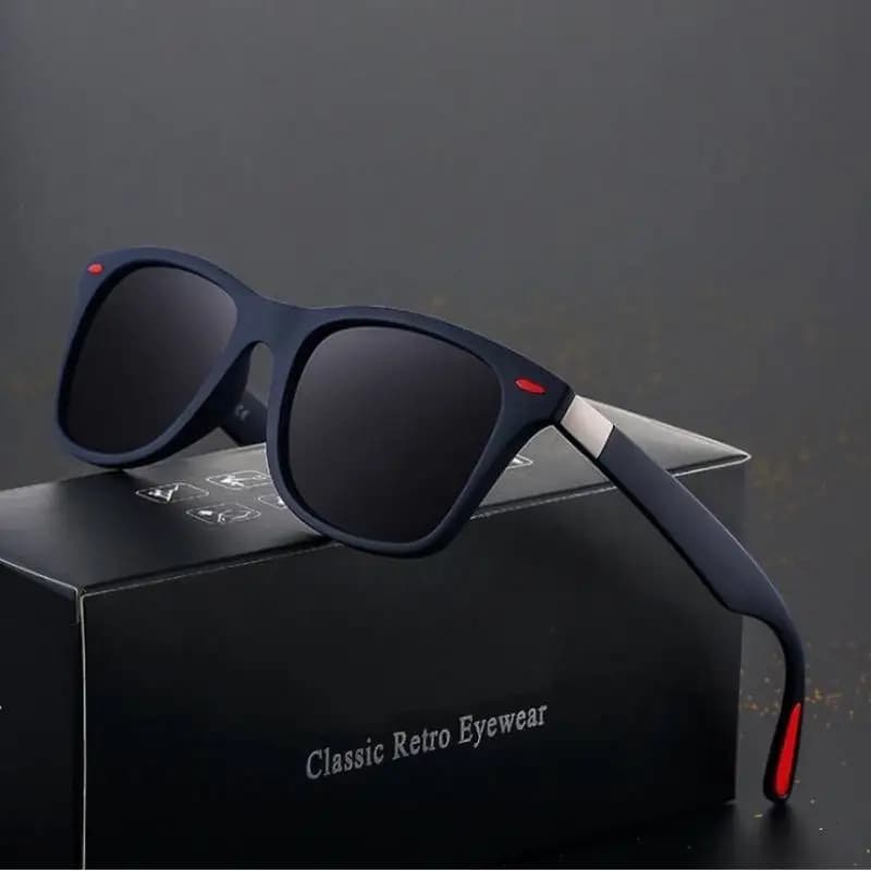 Lunettes de soleil polarisées pêche conduite - Monture carrée UV400 pour hommes et femmes