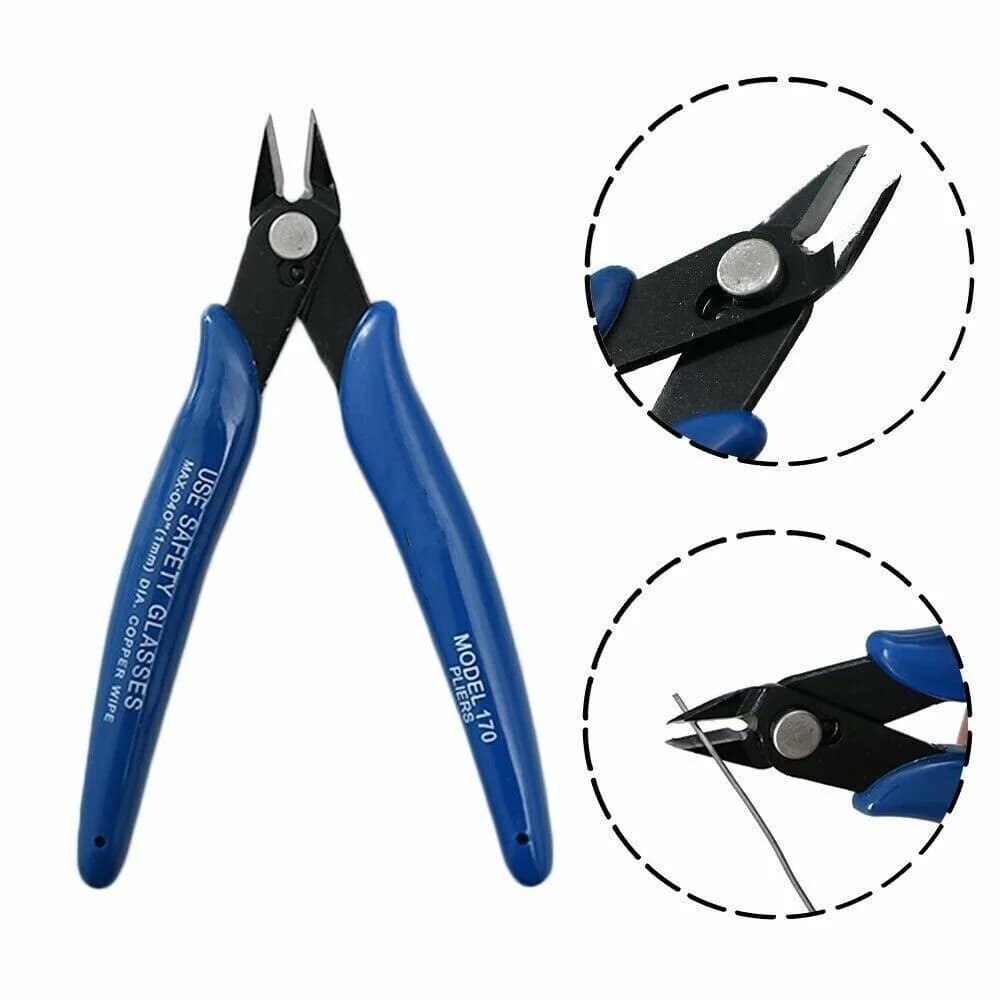 Pince coupe-câble électrique acier carbone bleue pour fils et câbles - outil maison professionnel