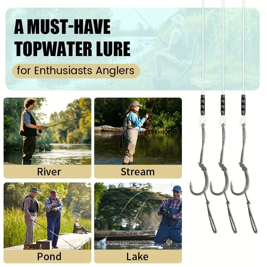 Kit montage carpe professionnel YOTO avec hameçons sharp et ligne fluorocarbone 100%