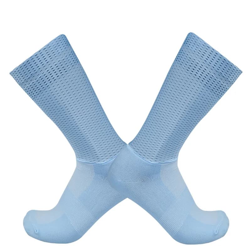 Chaussettes aérodynamiques Team Socks Pro avec silicone anti-dérapant pour cyclisme et running