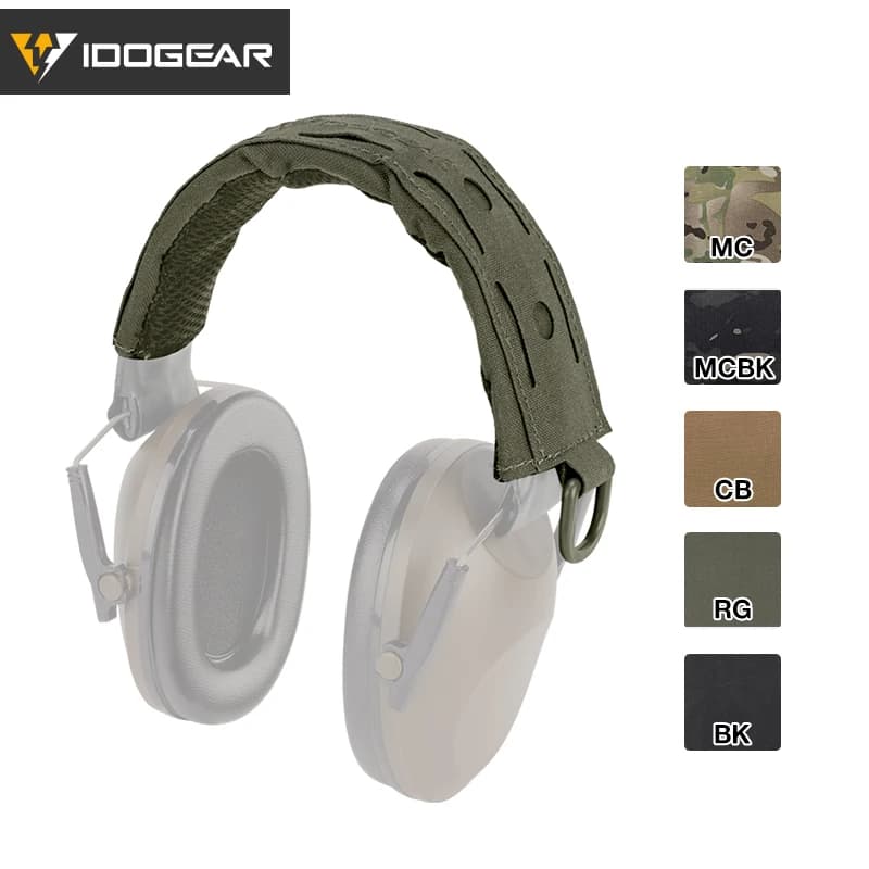 Housse casque audio tactique IDOGEAR avec attache D boucle MOLLE pêche communication