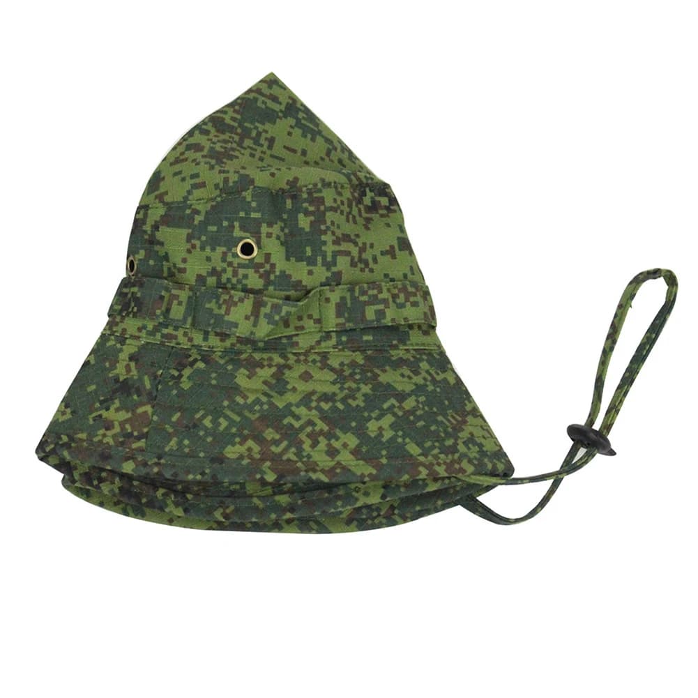 Chapeau boonie camouflage été - Bucket hat pêche chasse randonnée protection solaire unisexe