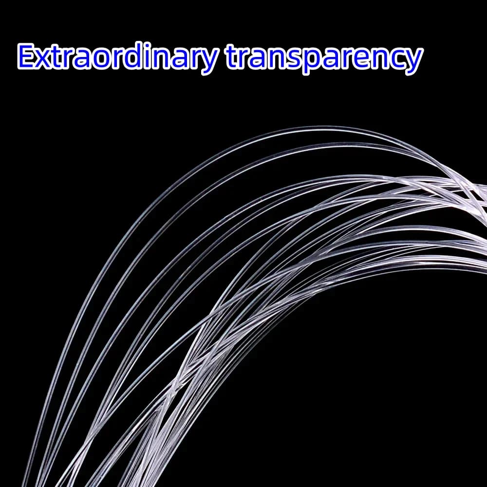 Ligne fluorocarbone revêtue 100M/220M pour pêche à la mouche - Leader transparent haute résistance