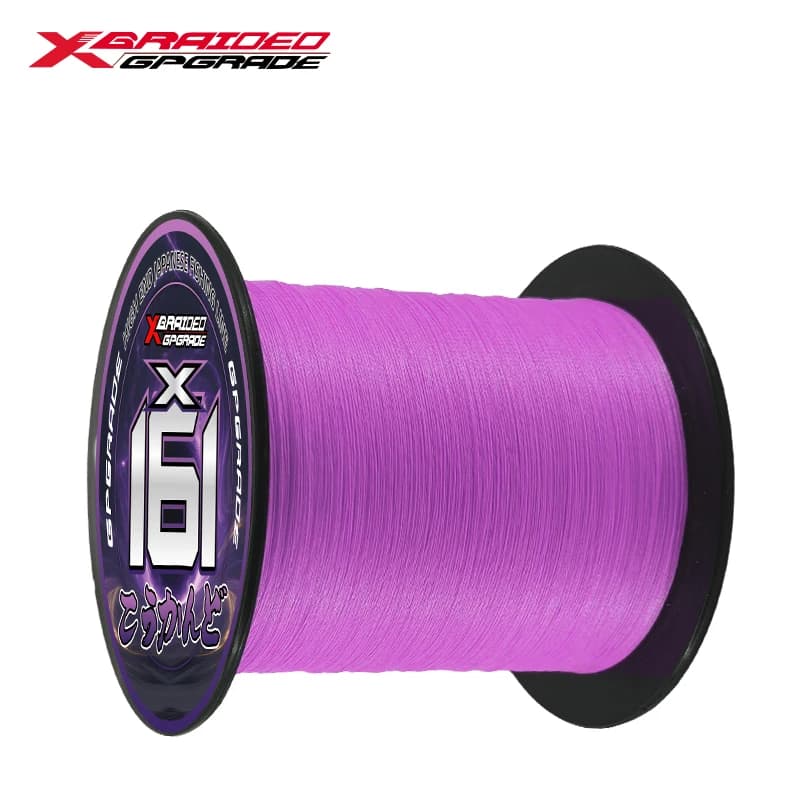 Ligne de pêche tressée YGKPE X16 16 brins violet 100-500M ultra-lisse multifilament Japon