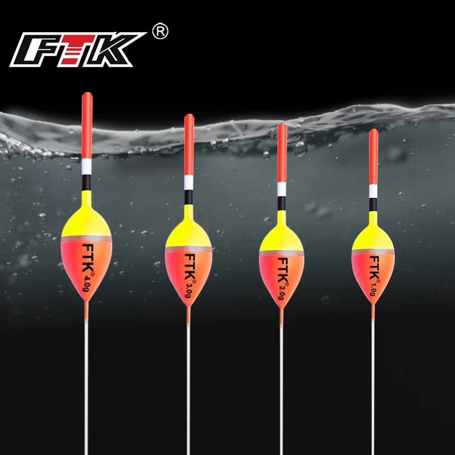 Flotteurs verticales TINSOL pour pêche carpe - 5 pièces sapin Barguzinsky 18-22.5cm flottabilité 1-4g