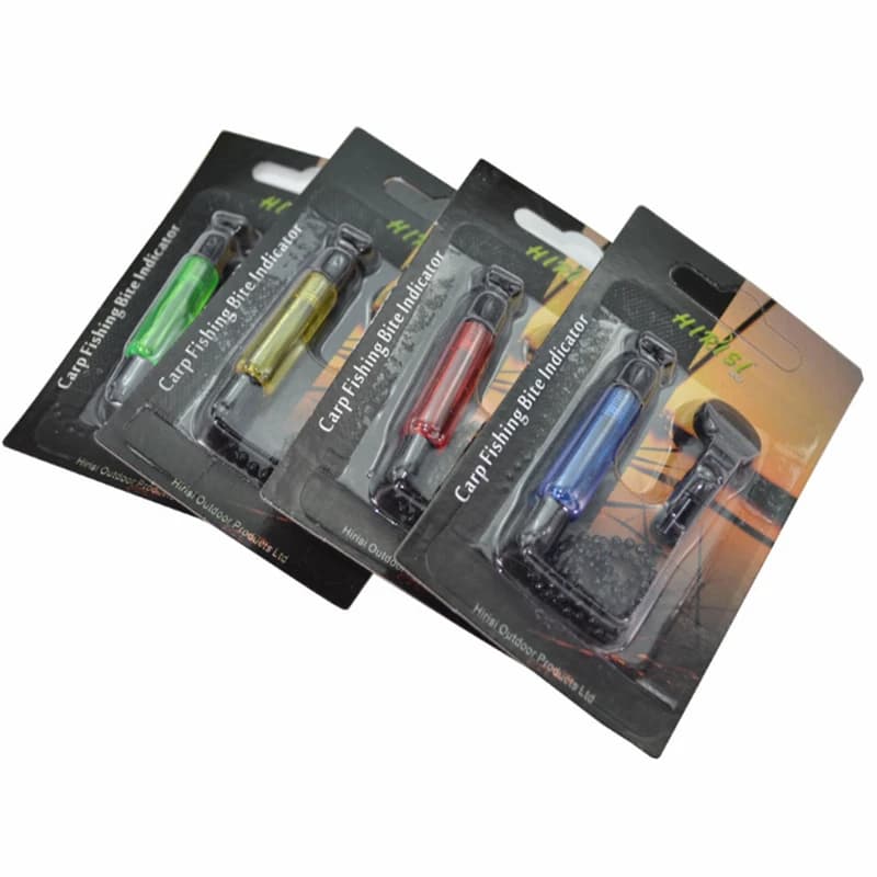 Set alarme de touche carpe avec hangers, bobbins et swingers - Indicateurs chaîne acier 4 couleurs outils pêche