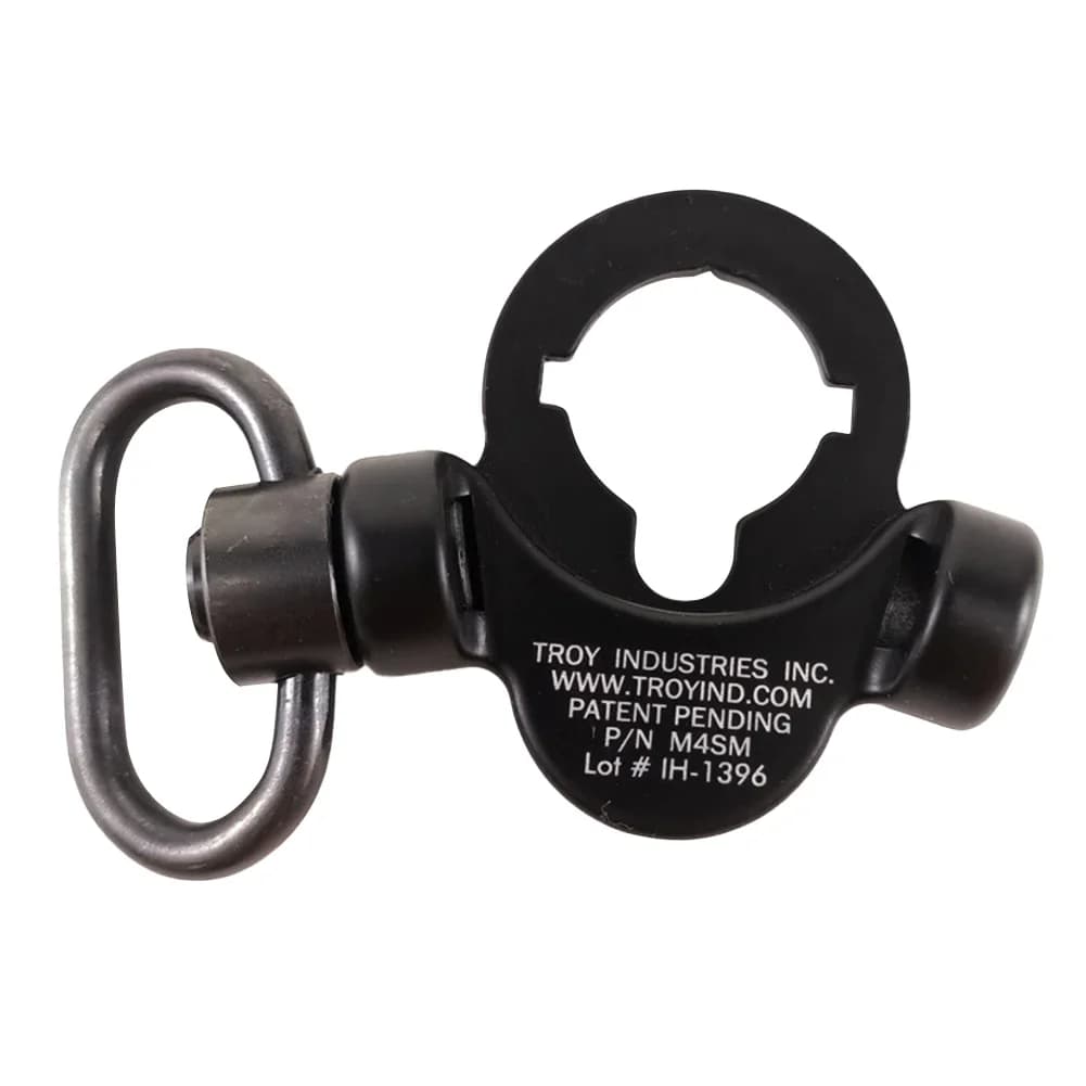 Anneau fixation sangle tactique métal complet - Set boucle Troy pour fusils pêche chasse