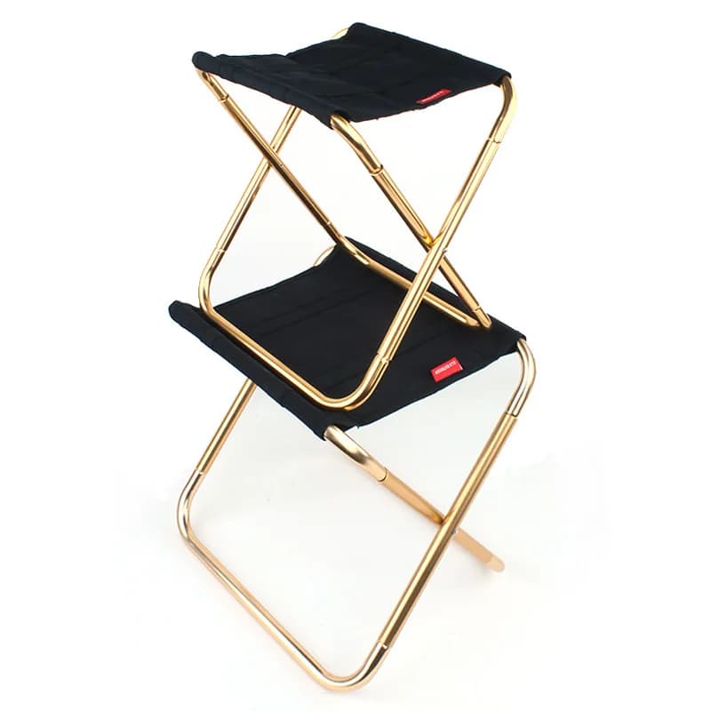 Tabouret pliant aluminium 7075 pour pêche, camping et randonnée - Chaise portable extérieure robuste