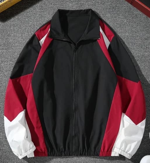 Veste color block légère pour homme décontractée voyage coupe-vent résistante cadeau petit ami