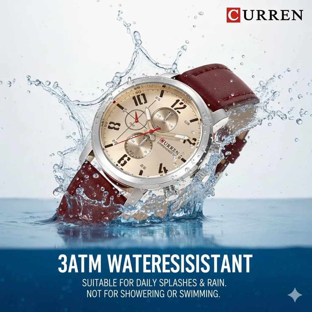 Montre homme sport quartz Curren 8192 8208 étanche fashion gros cadran aiguilles lumineuses relojio masculino