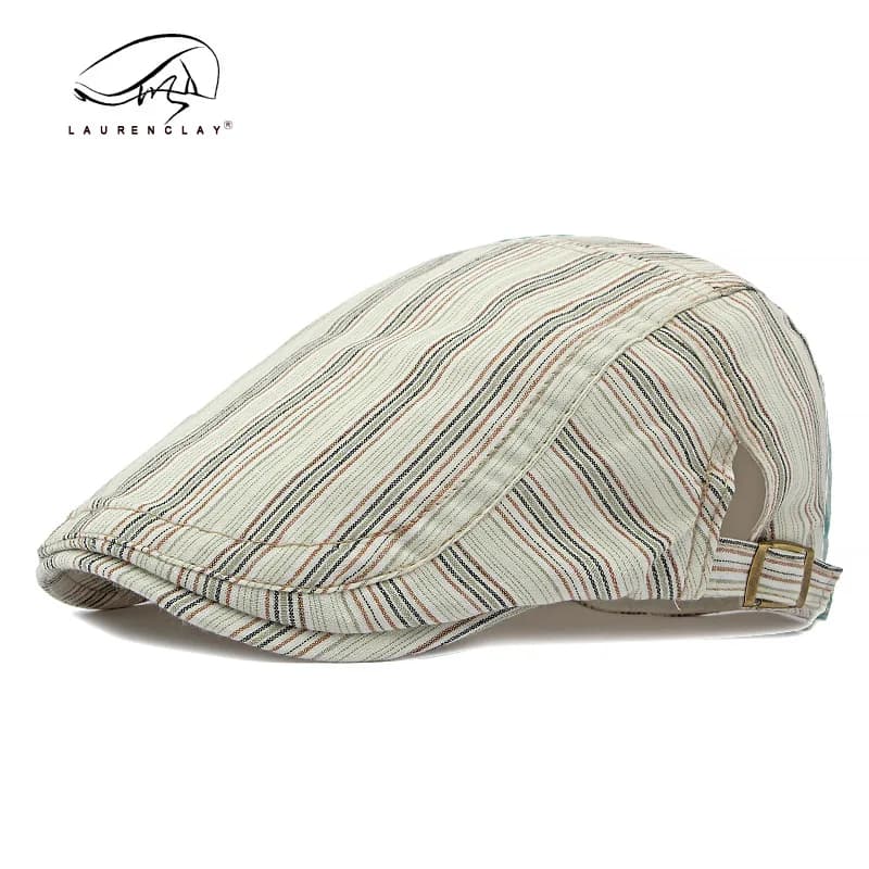 Chapeau newsboy pêche vintage - Flat cap irlandais pêche chasse ajustable respirant