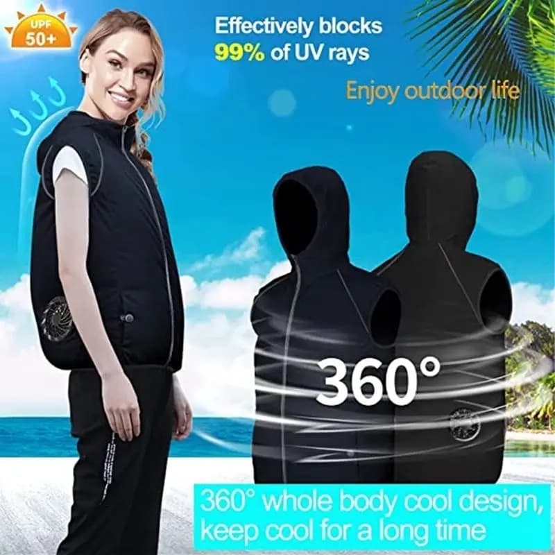 Veste ultralégère ventilée homme femme pêche travail outdoor été protection vent soleil
