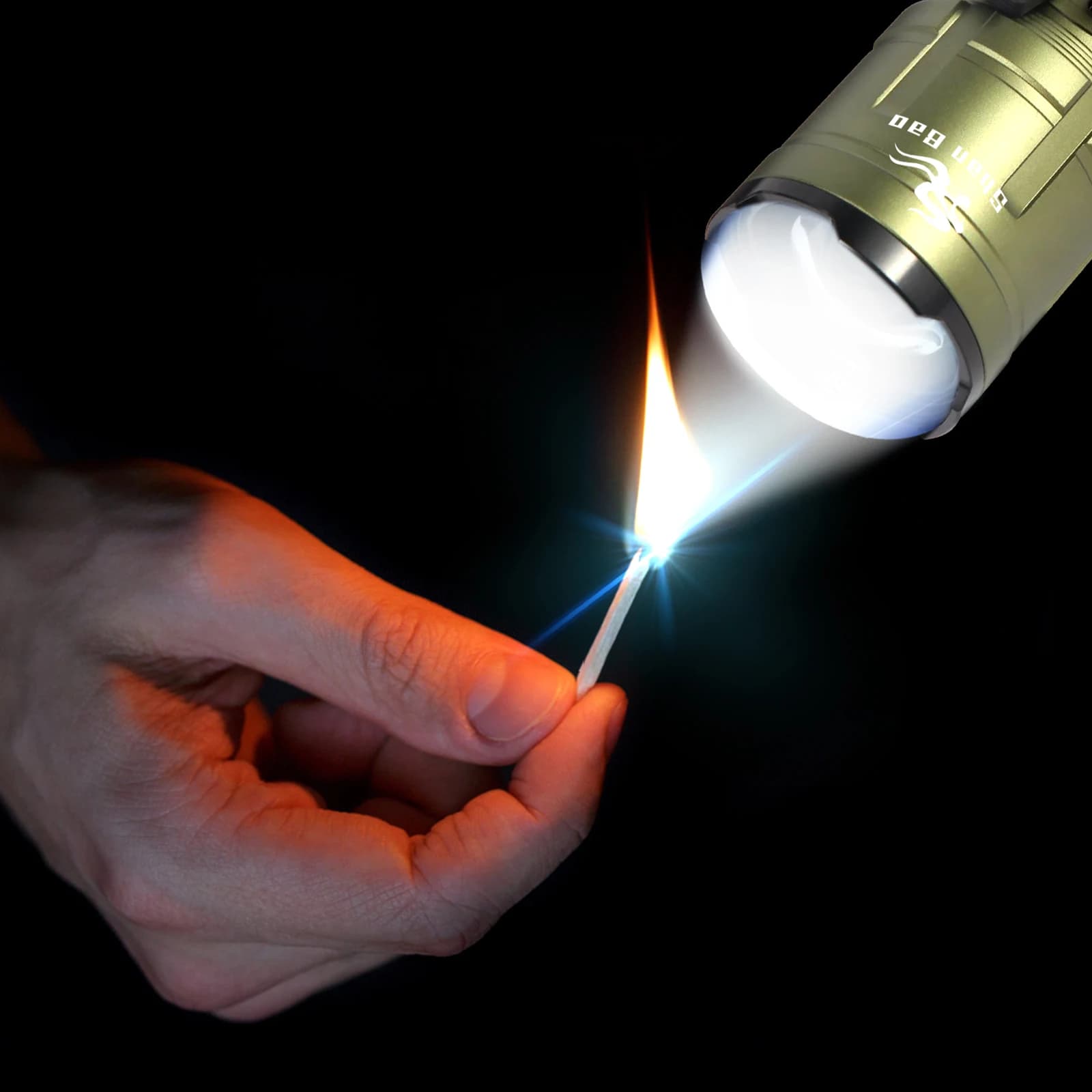 Lampe torche puissante 3000LM Shan Bao zoomable étanche pour pêche nocturne et chasse