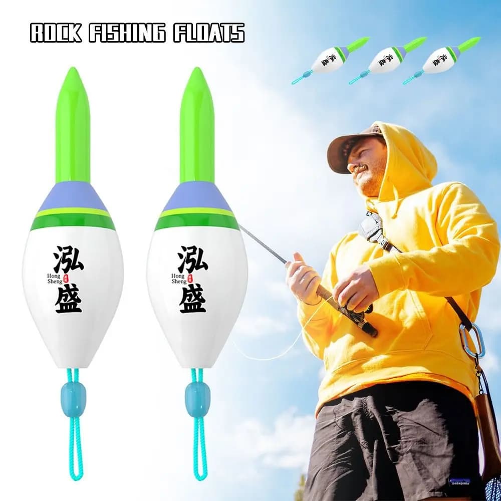 Flotteur coulissant LED pour pêche nocturne avec indicateur lumineux vert/rouge et tube dérivant