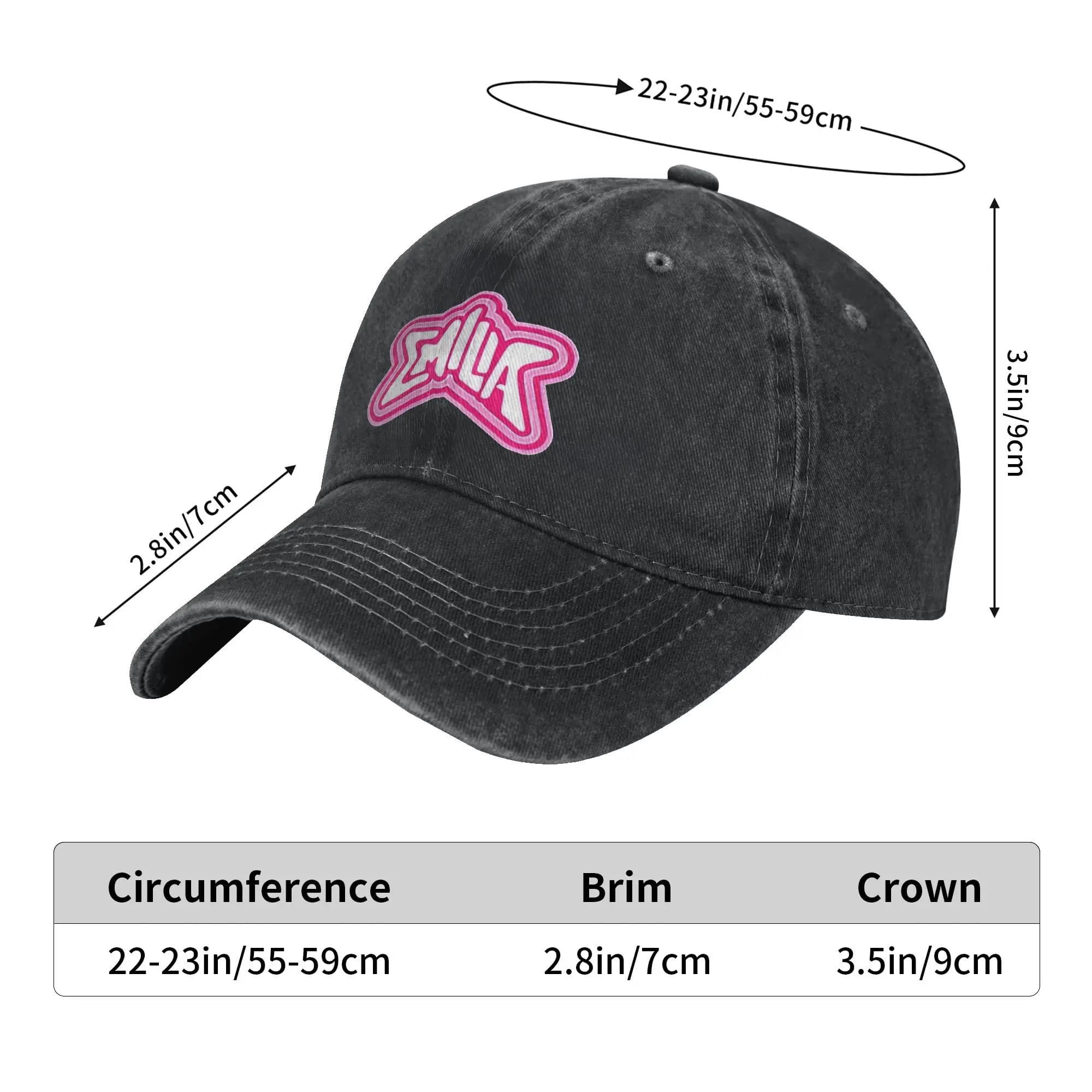 Casquette Baseball Emilia Mernes Logo - Trucker Vintage Féminine Masculine Pêche Camping