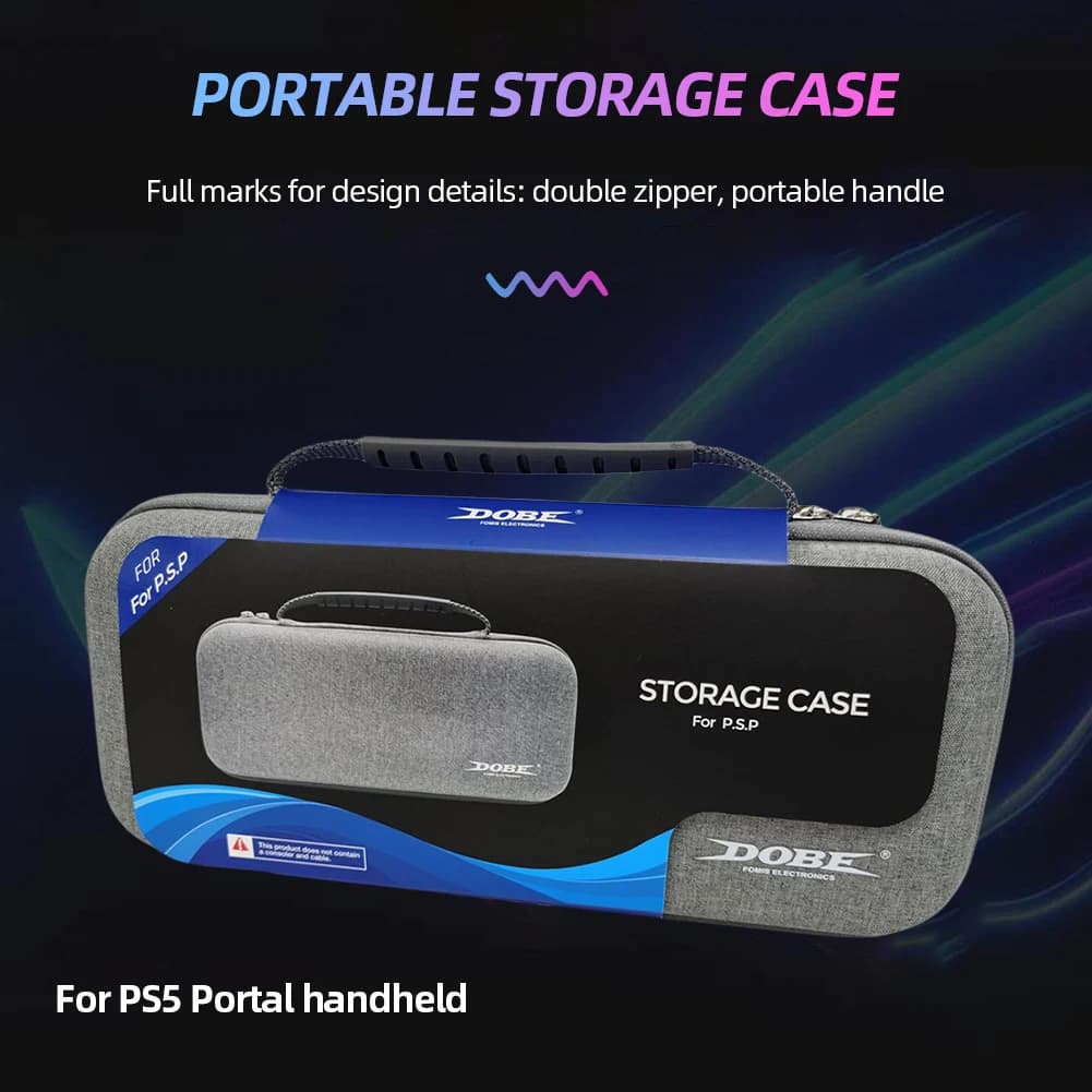 Étui rigide EVA pour Sony PS5 Portal - Coque de protection anti-choc et transport portable