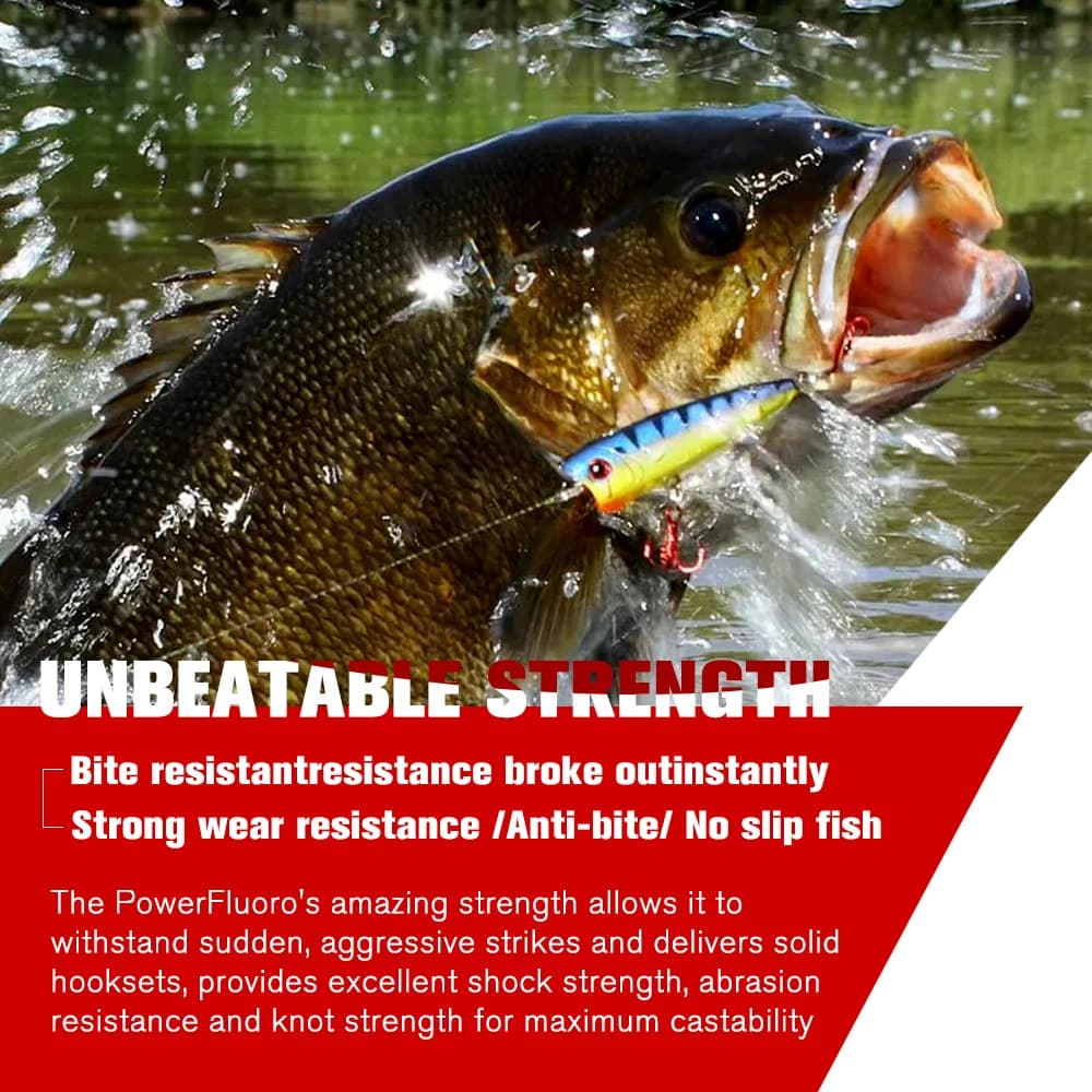 Ligne de pêche fluorocarbone ZUKIBO 100m, basse visibilité pour la carpe et carnassiers, fil coulant
