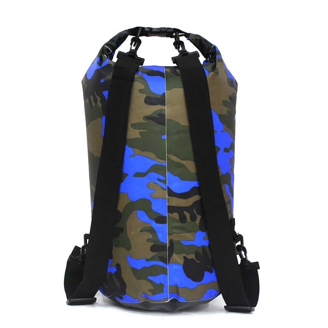 Sac étanche camouflage PVC 2-30L portable - Sac pêche rafting trekking rivière étanche et discret