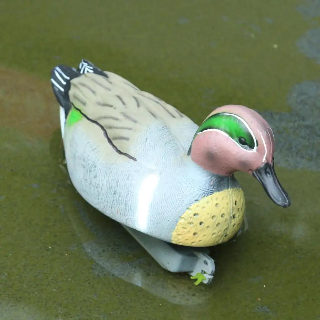Leurre de canard flottant en plastique à 5 options - Répulsif à oiseaux et décoration de jardin