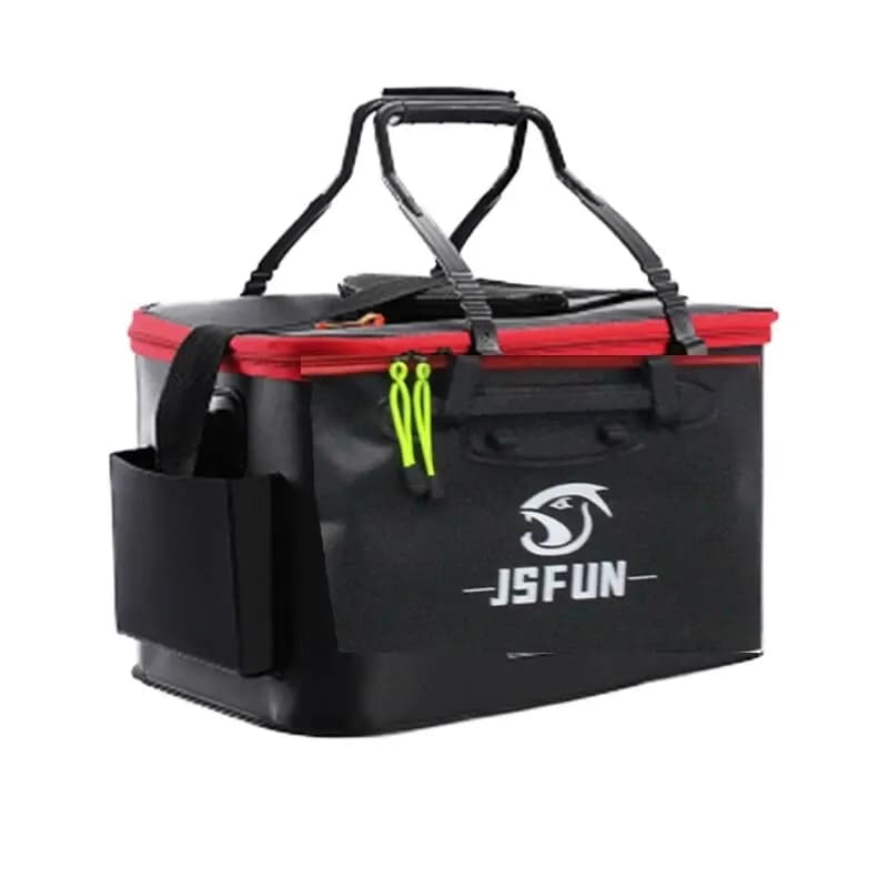 Seau de pêche pliable EVA sans pompe à oxygène pour transporter vos poissons vivants en extérieur