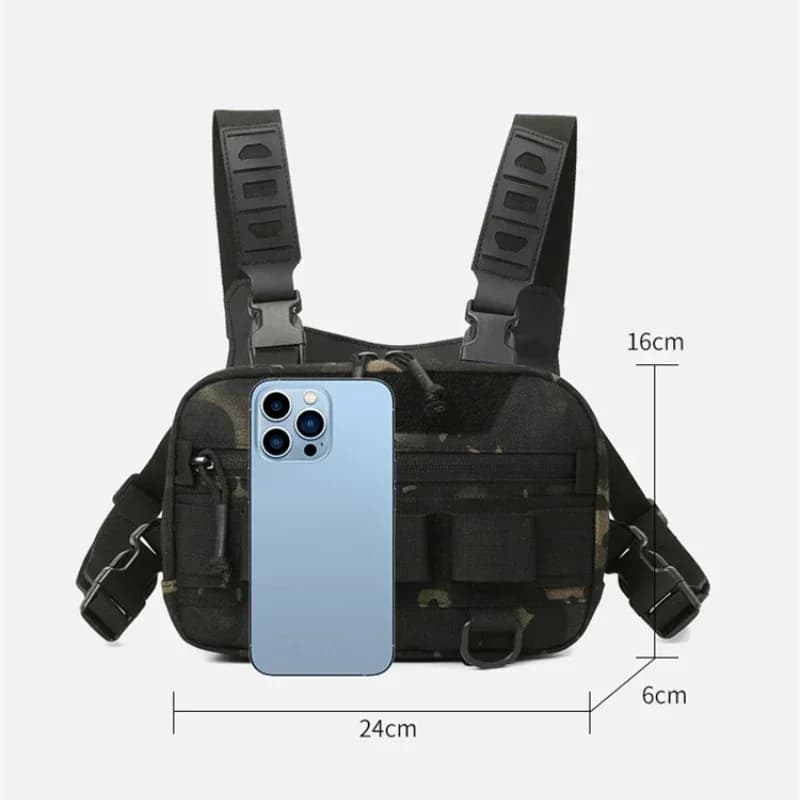 Sac poitrine pêche tactique homme étanche molle nylon randonnée camping sac à dos voyage extérieur